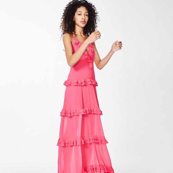 Nicole Miller - Ruffle Tiered Gown - Picture 1 of 3
